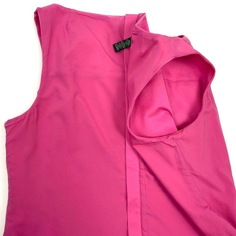 Lauren Ralph Lauren Charlotte Pink Sleeveless Shift Dress Size 14 - Picture 15 of 16